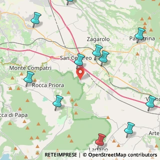 Mappa Via Michele Lega, 00079 Rocca Priora RM, Italia (6.09727)