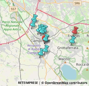 Mappa Via Romana Vecchia, 00043 Ciampino RM, Italia (2.53583)