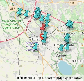 Mappa Via Romana Vecchia, 00043 Ciampino RM, Italia (3.963)