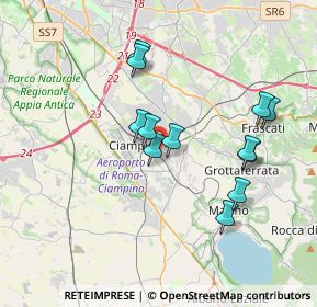 Mappa Via Romana Vecchia, 00043 Ciampino RM, Italia (3.50167)