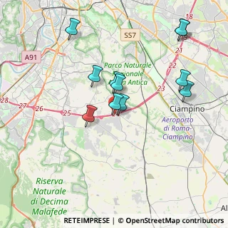 Mappa Via Antonio Carruccio, 00134 Roma RM, Italia (3.83455)