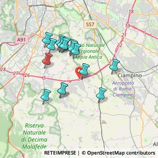 Mappa Via Antonio Carruccio, 00134 Roma RM, Italia (3.52882)