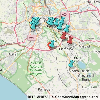 Mappa Via Antonio Carruccio, 00134 Roma RM, Italia (7.94941)