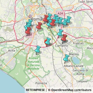 Mappa Via Antonio Carruccio, 00134 Roma RM, Italia (7.9835)