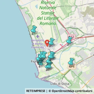 Mappa Via dell' Aeroporto di Fiumicino Avancorpo, 00054 Fiumicino RM, Italia (3.58929)