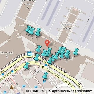 Mappa Aeroporto Leonardo da Vinci - Partenze A Plaza, 00054 Fiumicino RM, Italia (0.11364)