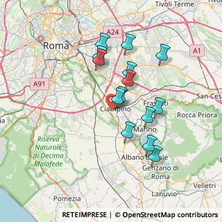 Mappa Aeroporto di Ciampino, 00178 Roma RM, Italia (6.79143)