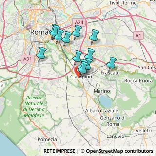 Mappa Aeroporto di Ciampino, 00178 Roma RM, Italia (6.39077)
