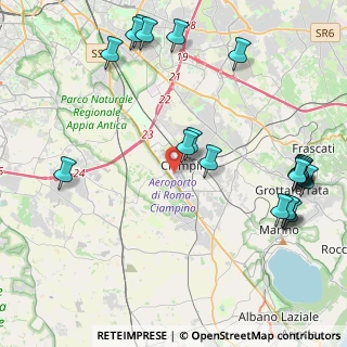 Mappa Aeroporto di Ciampino, 00178 Roma RM, Italia (5.6395)