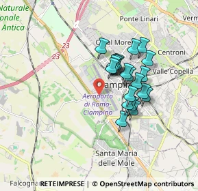 Mappa Aeroporto di Ciampino, 00178 Roma RM, Italia (1.457)