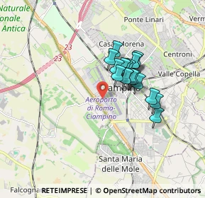 Mappa Aeroporto di Ciampino, 00178 Roma RM, Italia (1.30778)