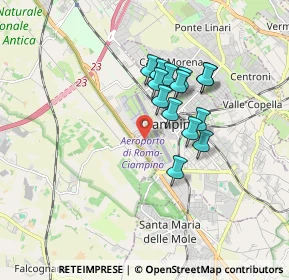 Mappa Aeroporto di Ciampino, 00178 Roma RM, Italia (1.41571)