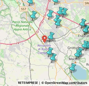 Mappa Aeroporto di Ciampino, 00178 Roma RM, Italia (5.7635)