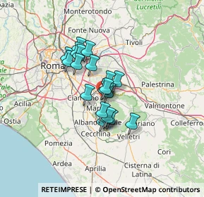 Mappa Via della Cipriana, 00046 Grottaferrata RM, Italia (9.329)