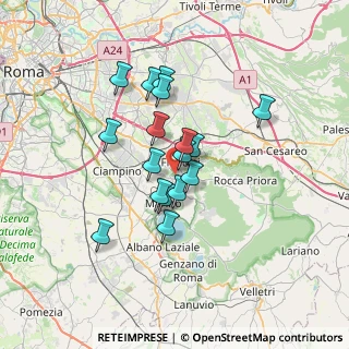 Mappa Via della Cipriana, 00046 Grottaferrata RM, Italia (5.59471)