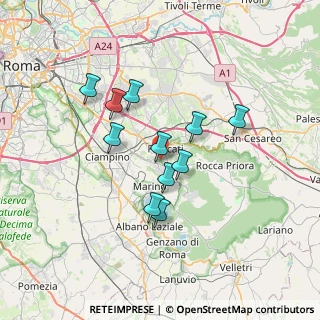 Mappa Via della Cipriana, 00046 Grottaferrata RM, Italia (6.00545)