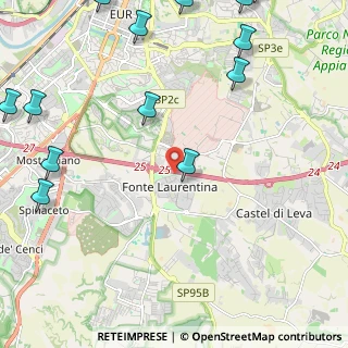 Mappa Via Eugenio Bertini, 00134 Roma RM, Italia (3.49308)