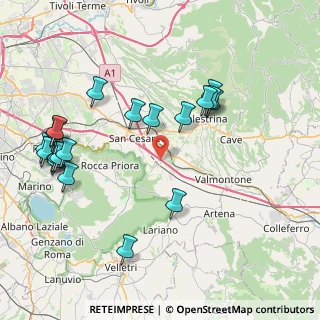 Mappa Via Lago Maggiore, 00036 Palestrina RM, Italia (9.7325)