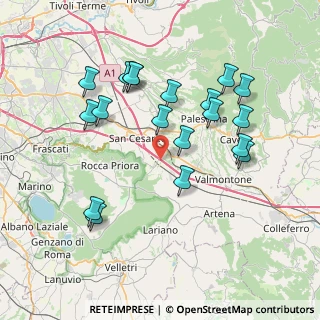 Mappa Via Lago Maggiore, 00036 Palestrina RM, Italia (8.05842)