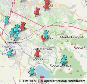 Mappa Via delle Nazioni Unite, 00046 Grottaferrata RM, Italia (6.0665)