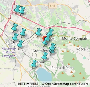 Mappa Via delle Nazioni Unite, 00046 Grottaferrata RM, Italia (3.76071)