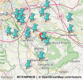 Mappa Via delle Nazioni Unite, 00046 Grottaferrata RM, Italia (9.3365)