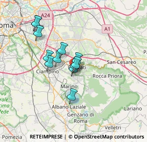 Mappa Via delle Nazioni Unite, 00046 Grottaferrata RM, Italia (5.57917)