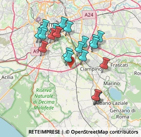 Mappa Via delle Cornacchiole, 00178 Roma RM, Italia (6.8825)