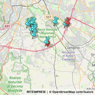 Mappa Via delle Cornacchiole, 00178 Roma RM, Italia (4.24667)