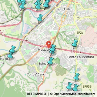 Mappa Via Paolo Braccini, 00128 Roma RM, Italia (3.46789)