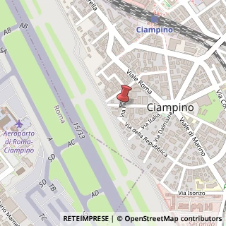 Mappa Via Francesco Baracca, 33, 00043 Ciampino, Roma (Lazio)