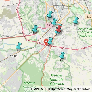Mappa Via Riccardo Boschiero, 00128 Roma RM, Italia (3.89455)