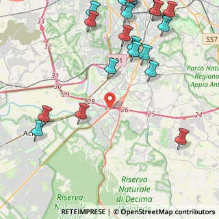 Mappa Via Riccardo Boschiero, 00128 Roma RM, Italia (6.3075)
