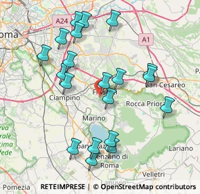 Mappa Via dell'Alberata, 00046 Grottaferrata RM, Italia (8.4875)