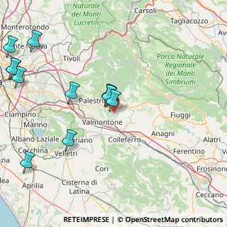 Mappa Via Colle Taiano, 00030 Genazzano RM, Italia (21.15167)