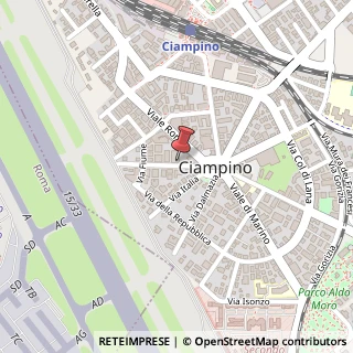 Mappa Via Francesco Baracca, 18/20, 00043 Ciampino, Roma (Lazio)