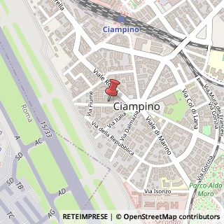 Mappa Via Francesco Baracca, 26, 00043 Ciampino, Roma (Lazio)