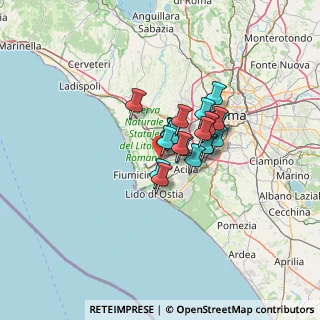 Mappa Parcheggio Stazione Parco Leonardo, 00054 Fiumicino RM, Italia (8.006)