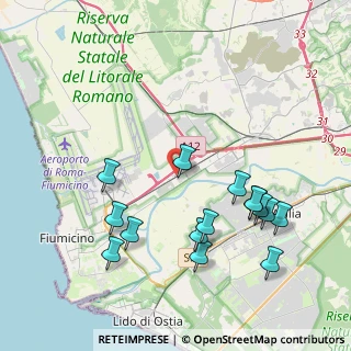 Mappa Parcheggio Stazione Parco Leonardo, 00054 Fiumicino RM, Italia (4.56533)
