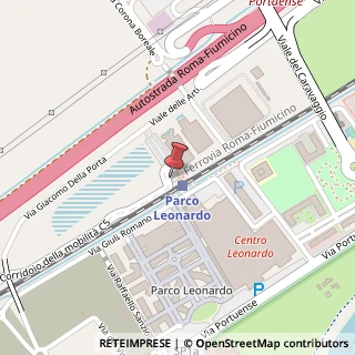 Mappa Via Domenico Fontana, 4, 00054 Fiumicino, Roma (Lazio)