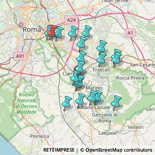 Mappa Via Galimberti, 00043 Ciampino RM, Italia (7.001)