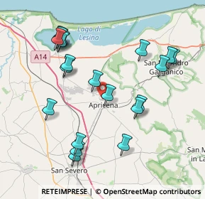 Mappa Viale Palmiro Togliatti, 71011 Apricena FG, Italia (8.8215)