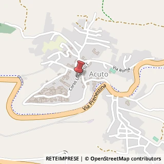 Mappa Corso Umberto, 75, 03010 Acuto, Frosinone (Lazio)