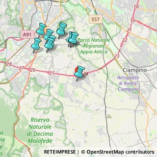 Mappa Via Giorgio Sars, 00134 Roma RM, Italia (4.46818)