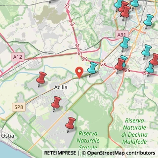 Mappa Via Erminio Macario, 00125 Roma RM, Italia (7.04059)
