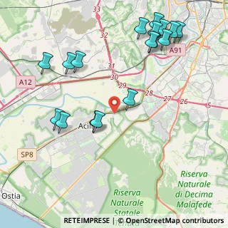 Mappa Via Erminio Macario, 00125 Roma RM, Italia (5.26176)