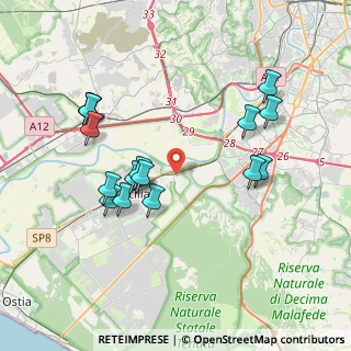 Mappa Via Erminio Macario, 00125 Roma RM, Italia (4.11875)