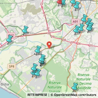Mappa Via Erminio Macario, 00125 Roma RM, Italia (6.503)