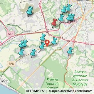Mappa Via Erminio Macario, 00125 Roma RM, Italia (4.97824)