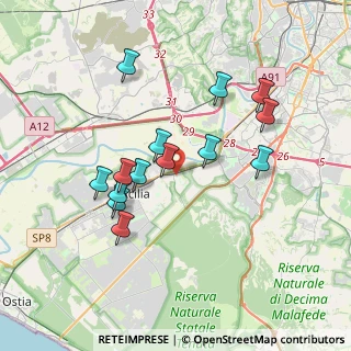Mappa Via Erminio Macario, 00125 Roma RM, Italia (3.56643)